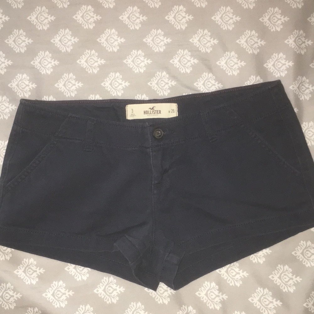 navy blue Holister shorts